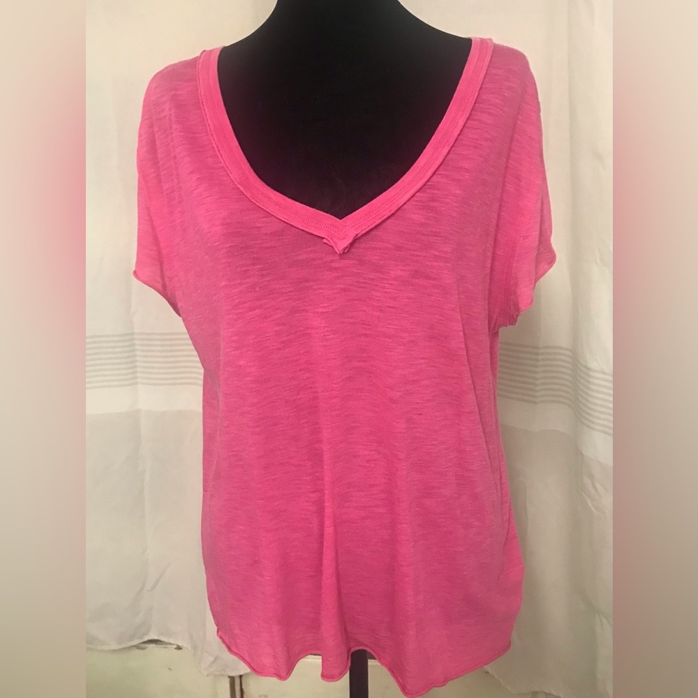 New- Free People pink tee